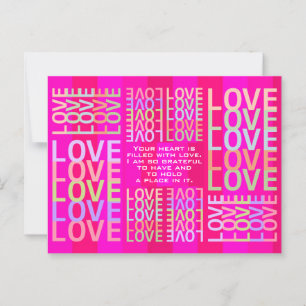 Carte Postale Personnalisé Vibrant et chaleureux pour toujours "