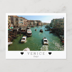 Carte Postale Personnalisé, vues sur Grand Canal, Venise, Italie
