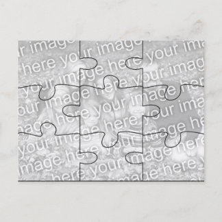 Carte postale personnalisée avec photo - Puzzle MO