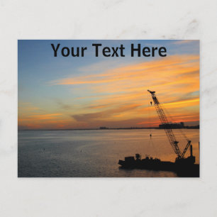 Carte postale personnalisée Biscayne, Floride couc