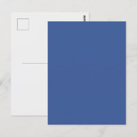 Carte postale personnalisée Bleu Entreprise