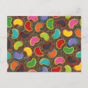 Carte postale personnalisée Bonbon Coloré Rétro Je