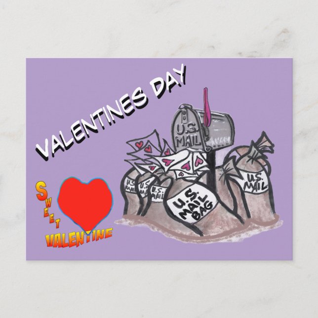 Carte postale personnalisée de la Saint-Valentin,  (Devant)