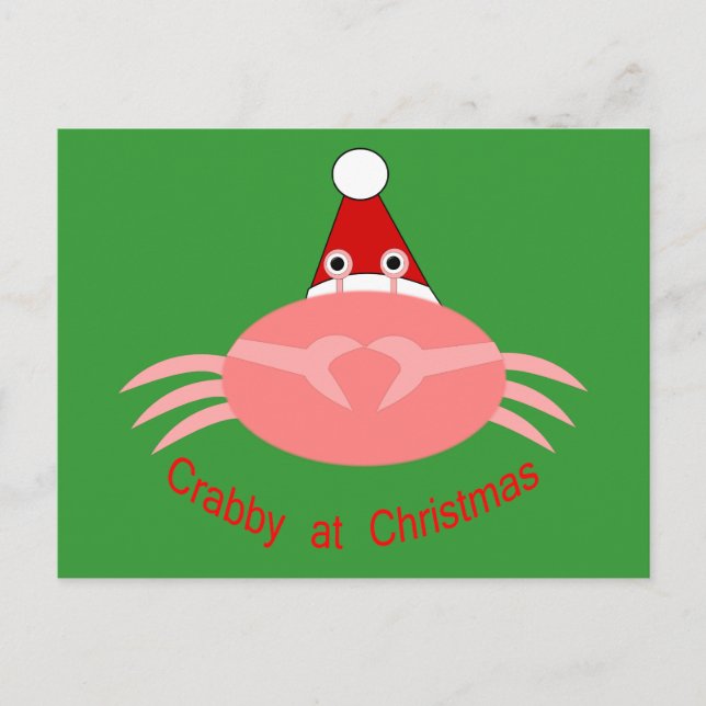 Carte postale personnalisée de Noël Crabe (Devant)