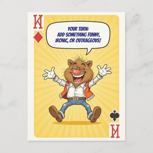 Carte Postale Personnalisée Drôle - Dites Quelque  (Devant)