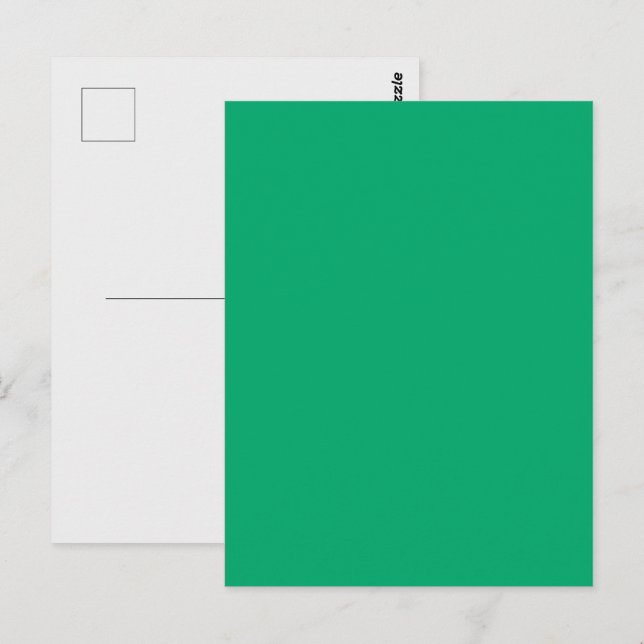 Carte postale personnalisée Emerald Green (Devant / Derrière)