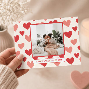 Carte postale personnalisée en forme de cœur pour