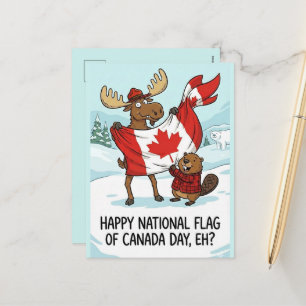 Carte postale personnalisée Fête du drapeau nation