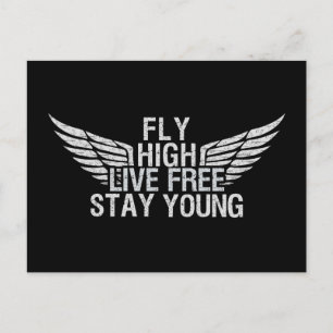Carte postale personnalisée FLY HIGH