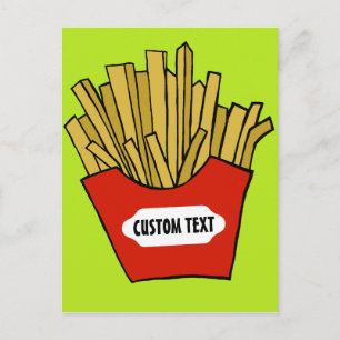 Carte postale personnalisée frites