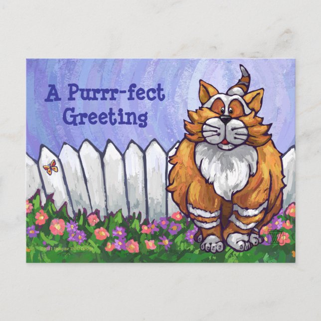 Carte postale personnalisée Ginger Cat (Devant)
