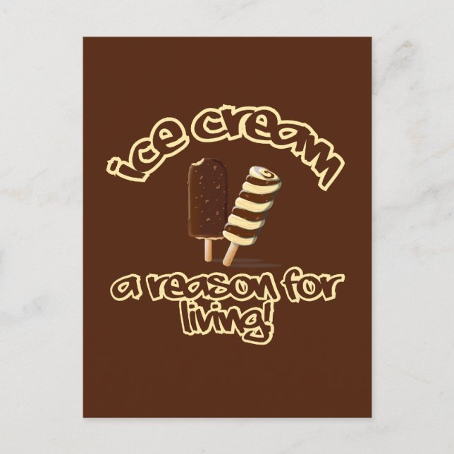Carte postale personnalisée Ice Cream (Devant)