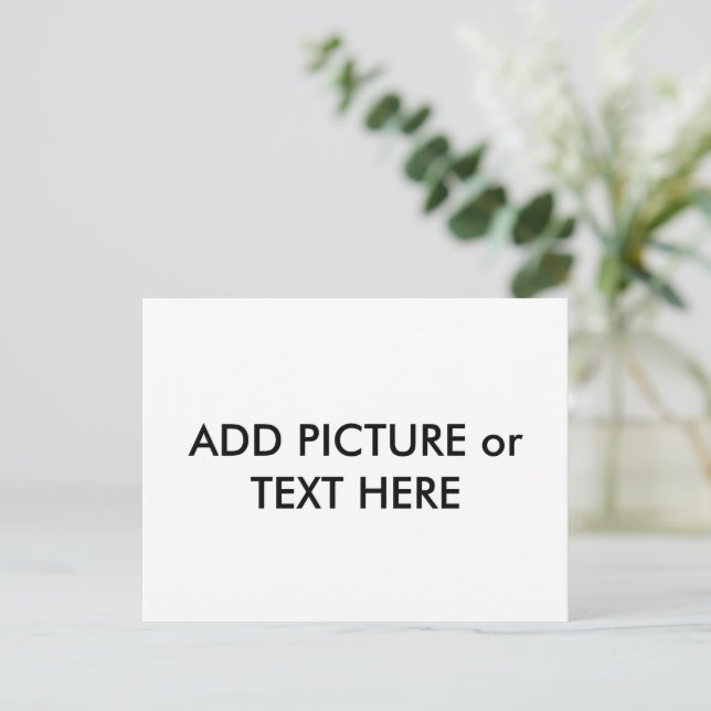 Carte postale personnalisée Image et texte (Debout devant)