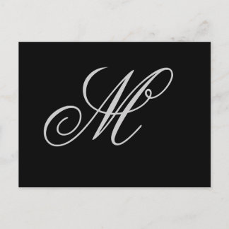 Carte postale personnalisée initiale