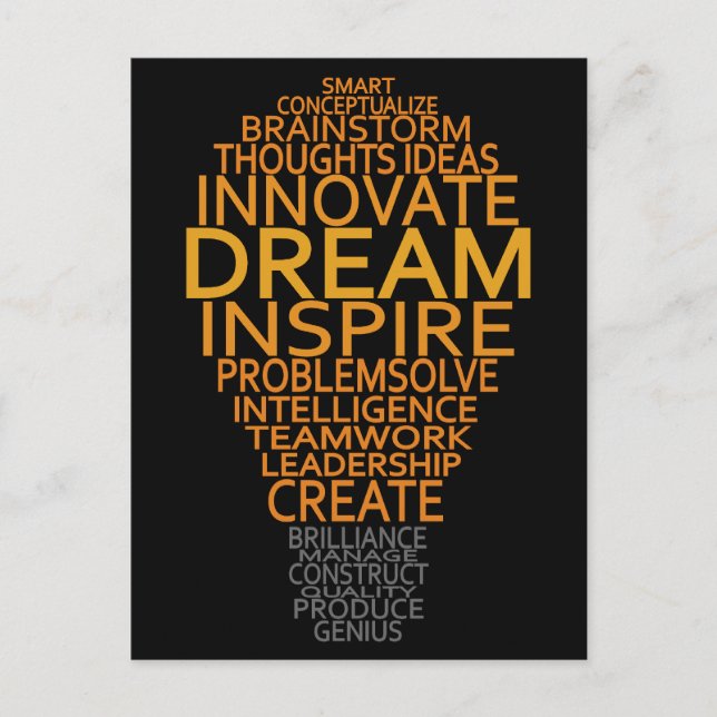 Carte postale personnalisée Inspiration Light Bull (Devant)