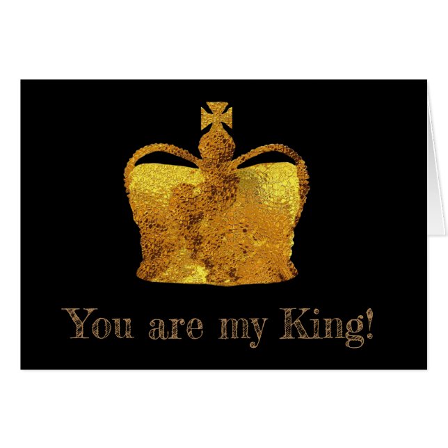 Carte postale personnalisée King Crown (Devant horizontal)