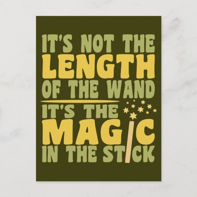 Carte postale personnalisée MAGIC WAND (Devant)