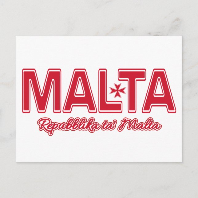 Carte postale personnalisée MALTA (Devant)