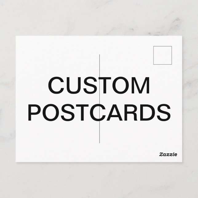 Carte postale personnalisée - Modèle vide (Dos)
