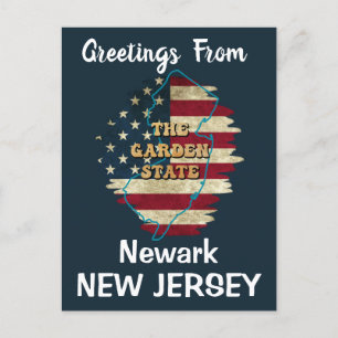 Carte postale personnalisée New Jersey State Holid
