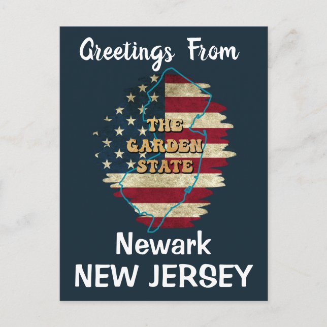 Carte postale personnalisée New Jersey State Holid (Devant)