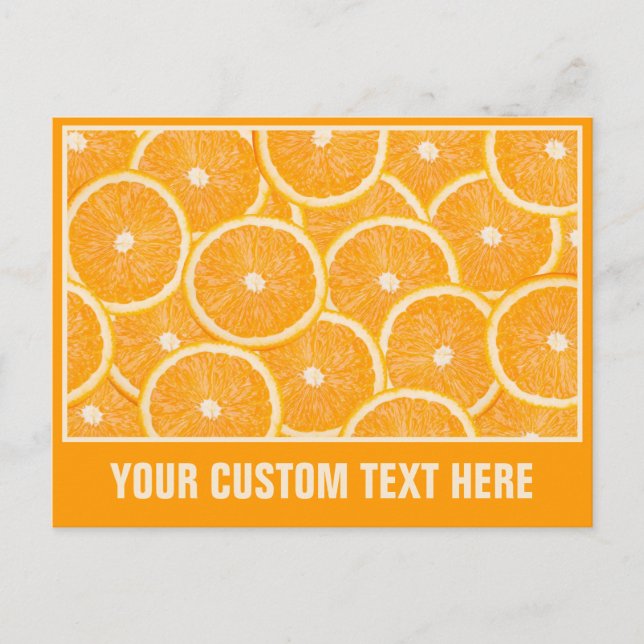 Carte postale personnalisée Oranges (Devant)