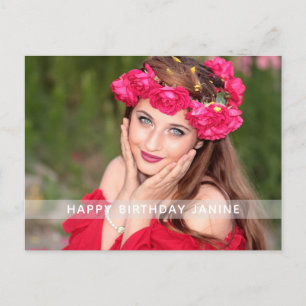 Carte postale personnalisée Photo Anniversaire