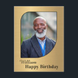 Carte postale personnalisée Photo Anniversaire<br><div class="desc">Joyeux Anniversaire Photo Custom Postcard vous pouvez recréer pour vous-même. Laissez ou remplacez la photo par la vôtre sur la couverture et remplacez les mots sur la couverture et à l'intérieur par la vôtre. Profitez</div>