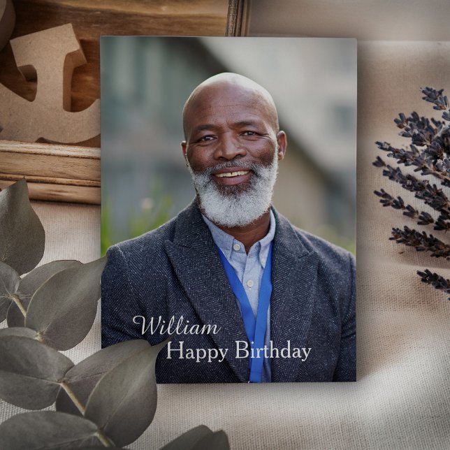 Carte postale personnalisée pour anniversaire avec (Créateur téléchargé)