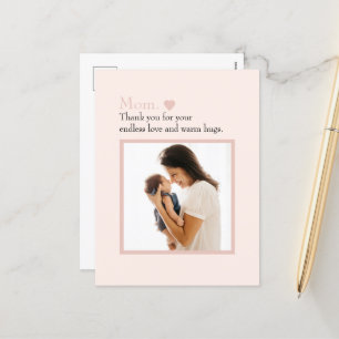 Carte postale personnalisée pour la fête des mères