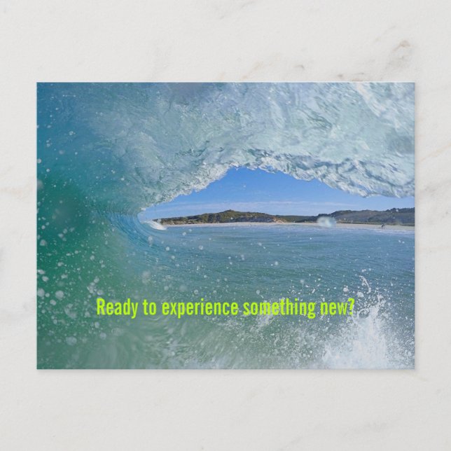 Carte postale personnalisée pour l'étudiant surfeu (Devant)
