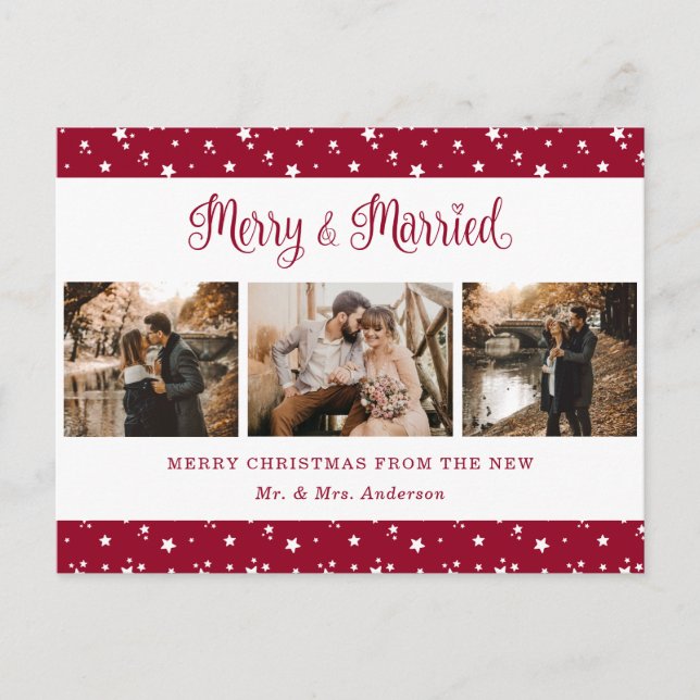 Carte postale personnalisée Red Marry et Merry Hol (Devant)