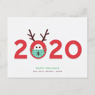 Carte postale personnalisée Reindeer 2020
