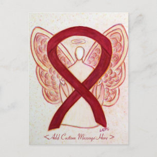 Carte postale personnalisée Ribbon Angel de sensib