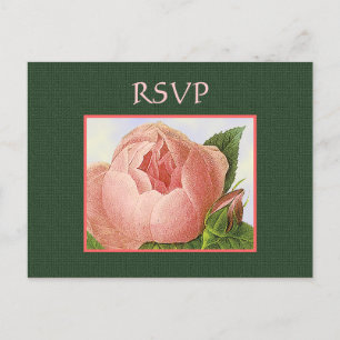 Carte postale personnalisée RSVP Botanical Rose Ro