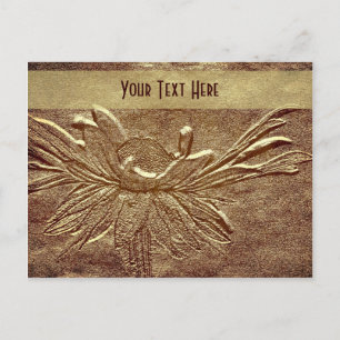 Carte postale personnalisée Sculpté Daisy Floral