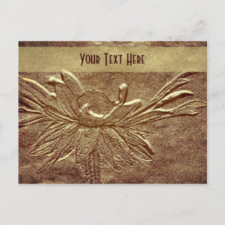 Carte postale personnalisée Sculpté Daisy Floral