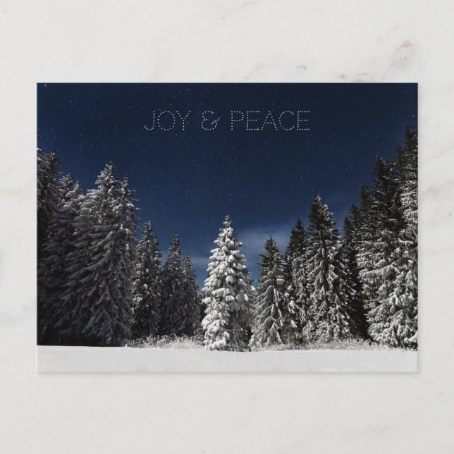 Carte postale personnalisée Sky Winter (Devant)