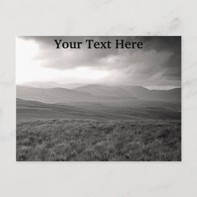 Carte postale personnalisée sur les collines du Pe (Devant)