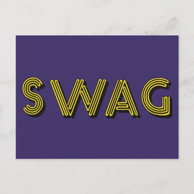 Carte postale personnalisée SWAG (Devant)