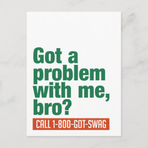 Carte postale personnalisée SWAG