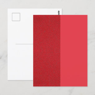 Carte postale personnalisée Tomato Red Split Textu