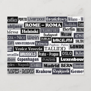 Carte postale personnalisée Voyageur européen