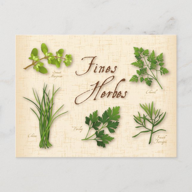 Carte postale Personnaliser Amendes Herbes (Devant)