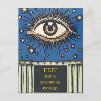 Carte Postale Personnaliser Big Eye, modifier le texte