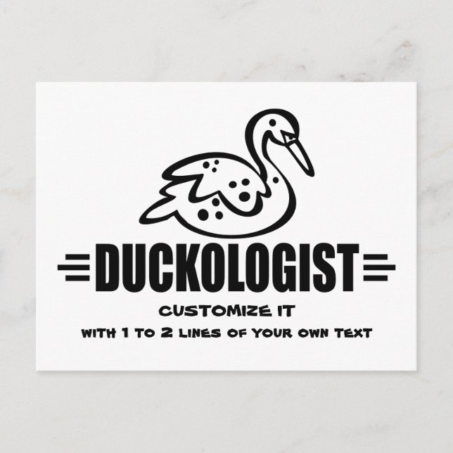Carte Postale Personnaliser Canard (Devant)