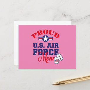 Carte Postale Personnaliser Chien Tag U.S Air Force Maman