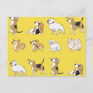 Carte Postale Personnaliser Chiens mignons