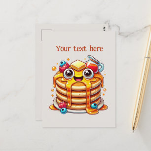 Carte Postale Personnaliser des amateurs de crêpes mignonnes