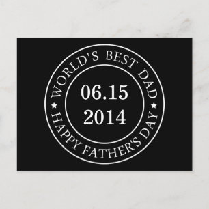 Carte Postale Personnaliser la date personnalisable - Bonne Fête